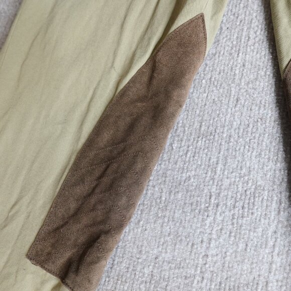 Ralph Lauren Womens Breeches 14 Beige Solid Riding Thigh Leather - Picture 9 of 9